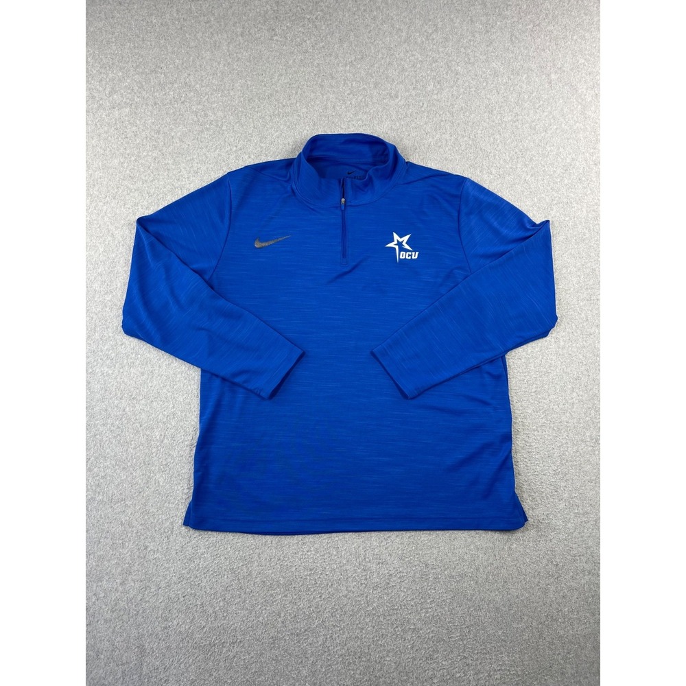 Oklahoma City University Pullover Adult XL Blue Nike OCU Star 1/4 Zip Sweatshirt